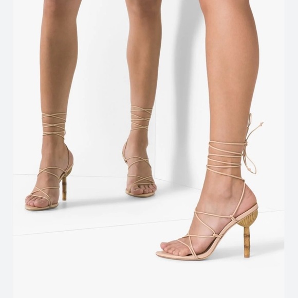 Cult Gaia Soleil 101mm lace-up sandals - Picture 4 of 8